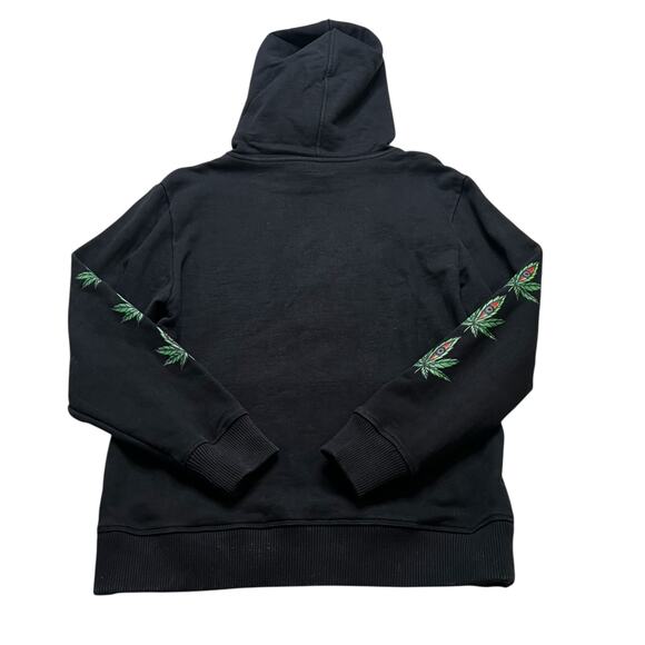 Y2K MBM Eye of Enlightenment Hoodie & Sweatpants Set Black Size S Weed Plant - Picture 12 of 16